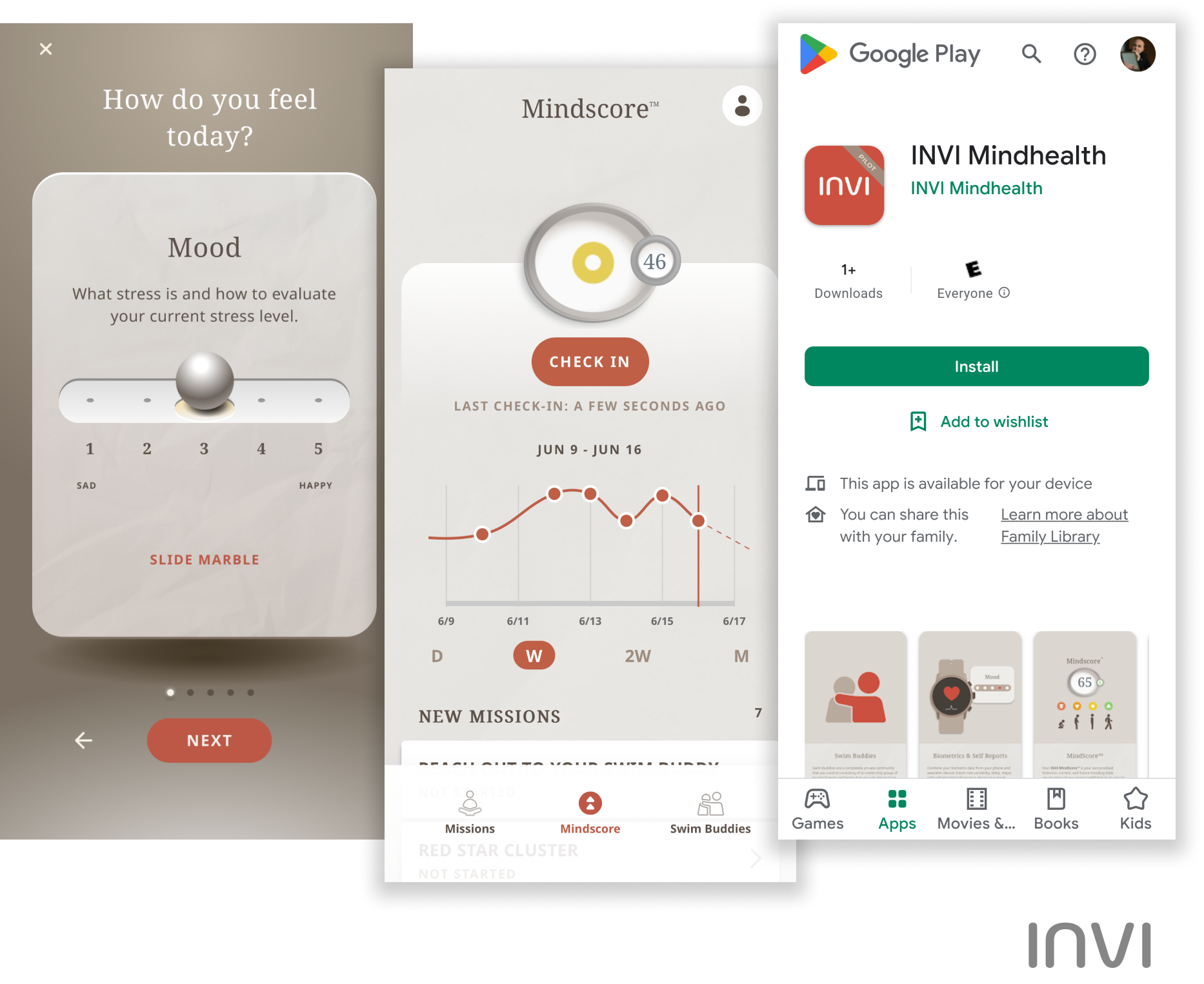 invimind app screens